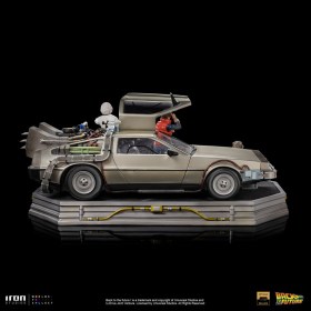 DeLorean Full Set Back to the Future Art 1/10 Scale Statue by Iron Studios