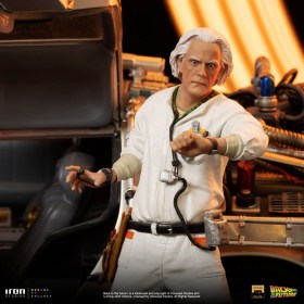 DeLorean Full Set Back to the Future Art 1/10 Scale Statue by Iron Studios