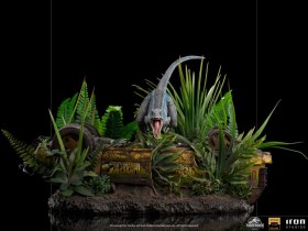 Blue Jurassic World Fallen Kingdom Deluxe Art 1/10 Scale Statue by Iron Studios