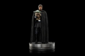 Luke Skywalker and Grogu Star Wars The Mandalorian Art 1/10 Scale Statue by Iron Studios