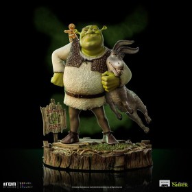 Shrek, Donkey and The Gingerbread Man Shrek Deluxe Art 1/10 Scale Statue by Iron Studios