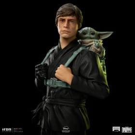 Luke Skywalker & Grogu Training Star Wars Book of Boba Fett Art 1/10 Scale Statue by Iron Studios