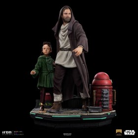 Obi-Wan & Young Leia Star Wars Obi-Wan Kenobi Deluxe Art 1/10 Scale Statue by Iron Studios