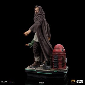 Obi-Wan & Young Leia Star Wars Obi-Wan Kenobi Deluxe Art 1/10 Scale Statue by Iron Studios