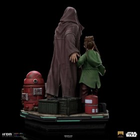 Obi-Wan & Young Leia Star Wars Obi-Wan Kenobi Deluxe Art 1/10 Scale Statue by Iron Studios