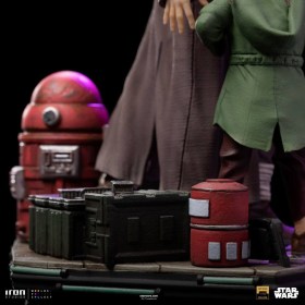 Obi-Wan & Young Leia Star Wars Obi-Wan Kenobi Deluxe Art 1/10 Scale Statue by Iron Studios