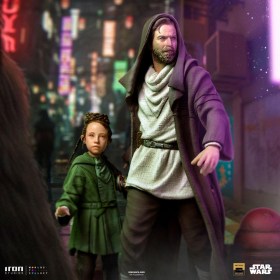 Obi-Wan & Young Leia Star Wars Obi-Wan Kenobi Deluxe Art 1/10 Scale Statue by Iron Studios