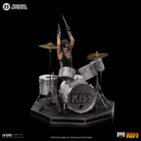 Peter Criss Limited Edtition Kiss Art 1/10 Scale Statue by Iron Studios