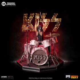 Peter Criss Limited Edtition Kiss Art 1/10 Scale Statue by Iron Studios