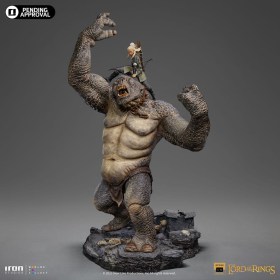 Cave Troll and Legolas Lord Of The Rings Deluxe Art 1/10 Scale Statue by Iron Studios