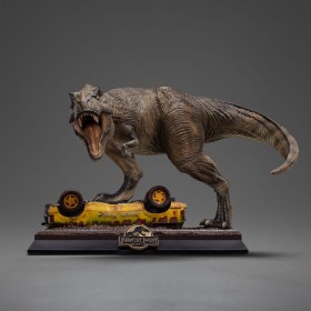 T-Rex Attack Jurassic Park Icons Statue by Iron Studios