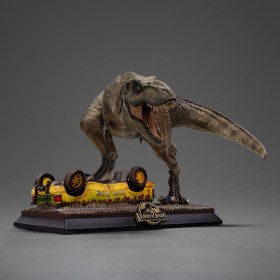 T-Rex Attack Jurassic Park Icons Statue by Iron Studios