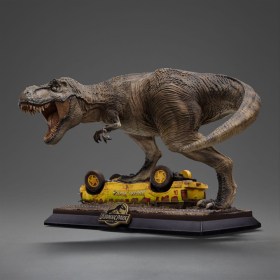T-Rex Attack Jurassic Park Icons Statue by Iron Studios