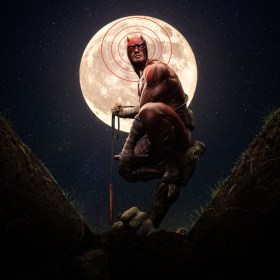 Daredevil Unleashed Marvel Deluxe Art 1/10 Scale Statue by Iron Studios