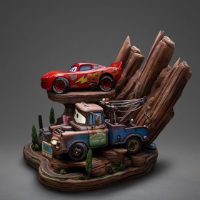 Lightning Mcqueen & Tow Mater Cars Deluxe Art 1/10 Scale Statue by Iron Studios