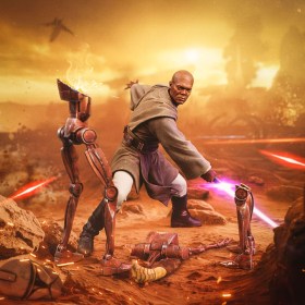 Mace Windu Star Wars Art 1/10 Scale Statue by Iron Studios