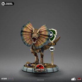 Dilophosaurus Jurassic Park Mini Co. PVC Figure by Iron Studios