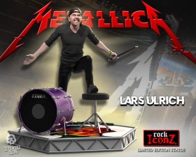 Lars Ulrich Limited Edition Metallica Rock Iconz Statue by Knucklebonz