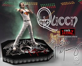 Freddie Mercury Limited Edition Queen Rock Iconz Statue by Knucklebonz