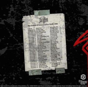 Death Rock Ikonz On Tour Road Case Statue + Stage Backdrop Set The Sound of Perseverance Tour 1998 by Knucklebonz