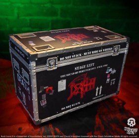 Death Rock Ikonz On Tour Road Case Statue + Stage Backdrop Set The Sound of Perseverance Tour 1998 by Knucklebonz
