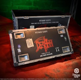 Death Rock Ikonz On Tour Road Case Statue + Stage Backdrop Set The Sound of Perseverance Tour 1998 by Knucklebonz