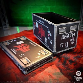 Death Rock Ikonz On Tour Road Case Statue + Stage Backdrop Set The Sound of Perseverance Tour 1998 by Knucklebonz