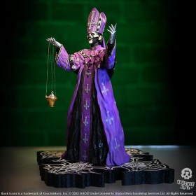 Papa V Perpetua Purple Robes Ghost Rock Iconz Statue by Knucklebonz