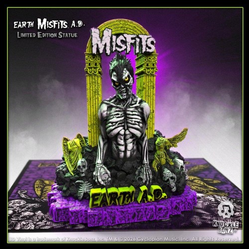 A.D. Death Comes Ripping Misfits 3D Vinyl Figure Earth by Knucklebonz