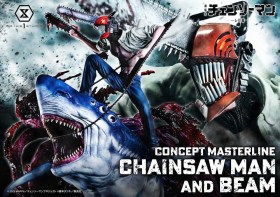 Chainsaw Man & Beam Bonus Version Chainsaw Man 1/6 Statue by Prime 1 Studio