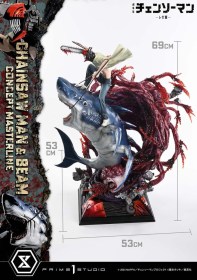 Chainsaw Man & Beam Bonus Version Chainsaw Man 1/6 Statue by Prime 1 Studio
