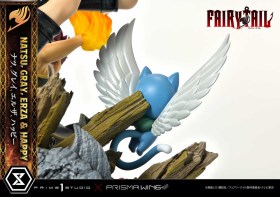 Natsu, Gray, Erza, Happy Fairy Tail PVC 1/7 Statue by Prime 1 Studio