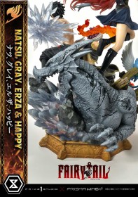 Natsu, Gray, Erza, Happy Deluxe Version Fairy Tail PVC 1/7 Statue by Prime 1 Studio