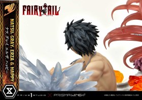 Natsu, Gray, Erza, Happy Deluxe Version Fairy Tail PVC 1/7 Statue by Prime 1 Studio