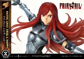 Natsu, Gray, Erza, Happy Deluxe Version Fairy Tail PVC 1/7 Statue by Prime 1 Studio