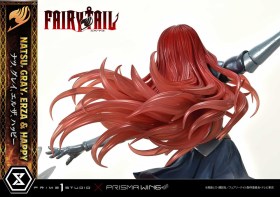 Natsu, Gray, Erza, Happy Deluxe Version Fairy Tail PVC 1/7 Statue by Prime 1 Studio