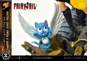 Natsu, Gray, Erza, Happy Deluxe Version Fairy Tail PVC 1/7 Statue by Prime 1 Studio