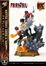 Natsu, Gray, Erza, Happy Deluxe Version Fairy Tail PVC 1/7 Statue by Prime 1 Studio