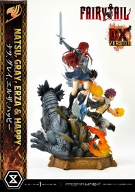 Natsu, Gray, Erza, Happy Deluxe Version Fairy Tail PVC 1/7 Statue by Prime 1 Studio