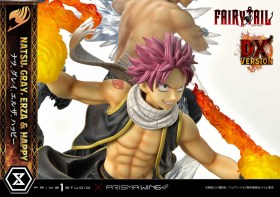 Natsu, Gray, Erza, Happy Deluxe Version Fairy Tail PVC 1/7 Statue by Prime 1 Studio