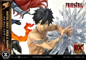 Natsu, Gray, Erza, Happy Deluxe Version Fairy Tail PVC 1/7 Statue by Prime 1 Studio