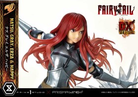 Natsu, Gray, Erza, Happy Deluxe Version Fairy Tail PVC 1/7 Statue by Prime 1 Studio