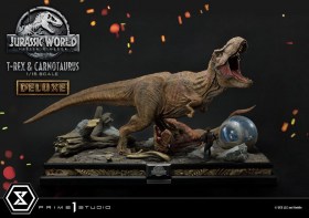 T-Rex & Carnotaurus Deluxe Version Jurassic World Fallen Kingdom 1/15 Statue by Prime 1 Studio