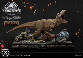 T-Rex & Carnotaurus Deluxe Version Jurassic World Fallen Kingdom 1/15 Statue by Prime 1 Studio