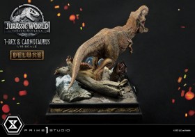 T-Rex & Carnotaurus Deluxe Version Jurassic World Fallen Kingdom 1/15 Statue by Prime 1 Studio