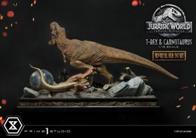 T-Rex & Carnotaurus Deluxe Version Jurassic World Fallen Kingdom 1/15 Statue by Prime 1 Studio