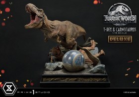 T-Rex & Carnotaurus Deluxe Version Jurassic World Fallen Kingdom 1/15 Statue by Prime 1 Studio