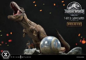 T-Rex & Carnotaurus Deluxe Version Jurassic World Fallen Kingdom 1/15 Statue by Prime 1 Studio