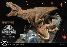 T-Rex & Carnotaurus Deluxe Version Jurassic World Fallen Kingdom 1/15 Statue by Prime 1 Studio