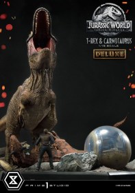 T-Rex & Carnotaurus Deluxe Version Jurassic World Fallen Kingdom 1/15 Statue by Prime 1 Studio